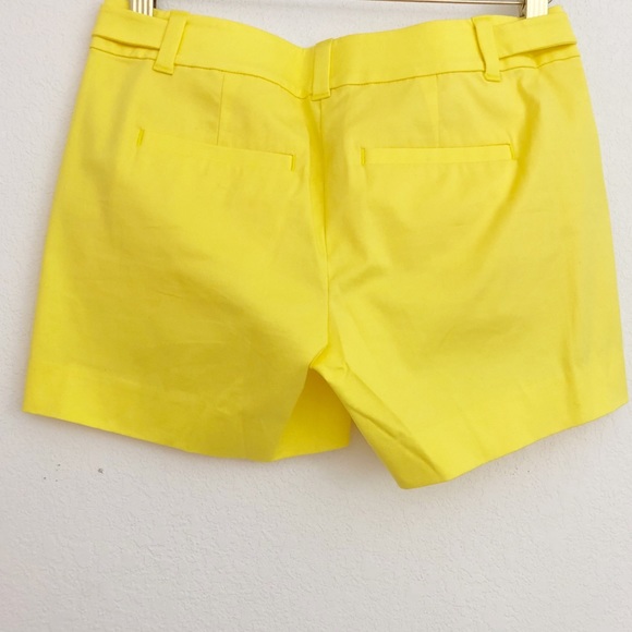 NWOT- Ann Taylor Yellow Shorts - Picture 2 of 5